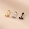 1 Piece 316L Stainless Steel Lip Rings Geometric Waterproof Non Tarnish Surgical Steel