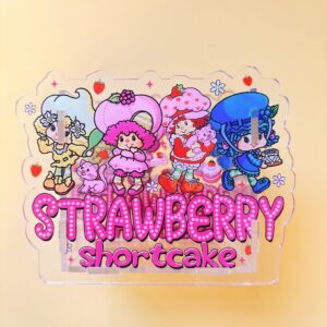 B385-strawberry girl pen holder