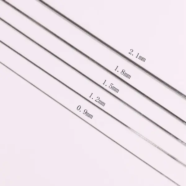 Hip-hop Solid Color Titanium Steel Polishing Necklace