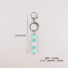 Wholesale New Bling Bead Tassel Keychain Personalized Pendant Key Ring Bag Pendant Pendant Silicone Keychain