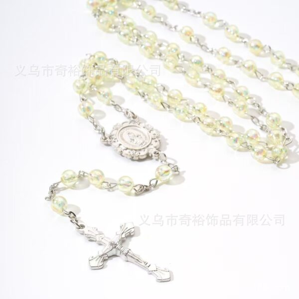 Wholesale Virgin Mary Cross Necklace Rosary Baptismal Communion Necklace