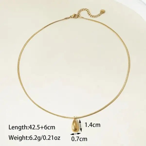 PVD Coated Real Gold Plated 14K Gold Geometric 304 Stainless Steel Elegant Retro Simple Style Waterproof Non Tarnish Earrings Necklace