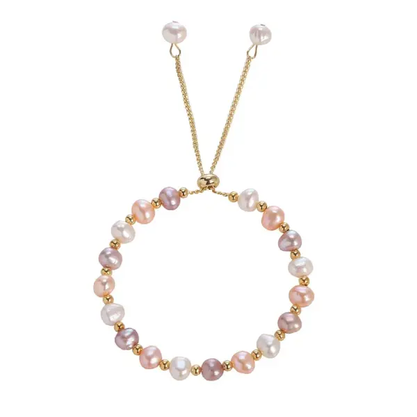 Elegant Geometric Pearl Beaded Bracelets