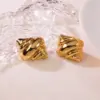 Wholesale 1 Pair Cute Novelty Streetwear Geometric Irregular 304 Stainless Steel Imitation Gold Electroplating Ear Studs