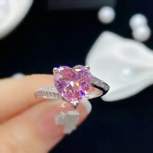 Pink Diamond [White Gold Color]] / Adjustable Opening [Upper and Lower Stacking Mouth]]