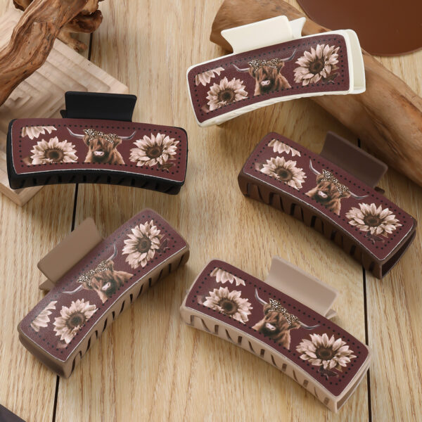 oly-32322ec7a4473a81ef80ae5308628cfa Wholesale Fengpin yak chrysanthemum red leather square hairpin