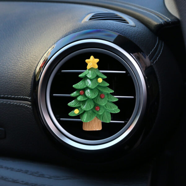 Wholesale Christmas Tree Reindeer Snowman Car Perfume Decoration Clip Car Air Conditioning Air Outlet