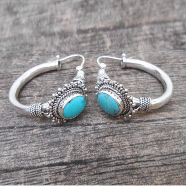 Wholesale Bohemian style oval earrings