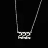 Wholesale Jewelry Retro Letter 201 Stainless Steel 18K Gold Plated Plating Stainless Steel Necklaces