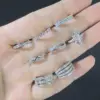 Wholesale 1 Piece Simple Style Solid Color Plating Inlay Copper Zircon Ear Cuffs