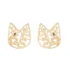 PVD Coated 18K Gold Real Gold Plated Geometric 304 Stainless Steel Fashion Waterproof Non Tarnish Ear Studs