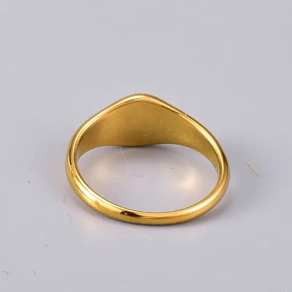 oly-325909bf994afa43cfe41d92c7ccc0b7 Wholesale Jewelry Fashion Heart 304 Stainless Steel Titanium Steel No Inlaid 18K Gold Plated Plating Inlaid Shell