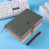 Wholesale A5 business notebook creative gift PU buckle notepad student diary meeting record book in stock