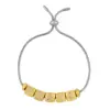 Wholesale Fashion Letter Copper 18k Gold Plated Artificial Gemstones Bracelets In Bulk