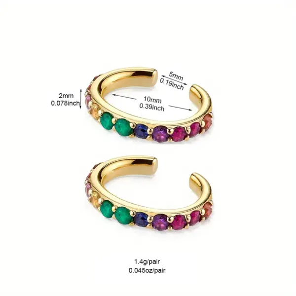 1 Pair Ig Style Shiny Round Rectangle Plating Chain Inlay Copper Zircon White Gold Plated Gold Plated Earrings