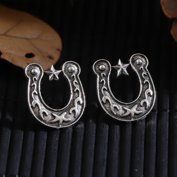 Wholesale Retro ethnic style cowboy earrings