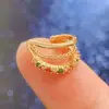 Wholesale 1 Piece Simple Style Geometric Plating Inlay Copper Rhinestones Gold Plated Silver Plated Ear Cuffs
