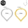 Wholesale 1 Piece Nose Rings & Studs Elegant Simple Style Water Droplets Pure Titanium Alloy Zircon Vacuum Plating 14K Gold Plated White Ear Cartilage