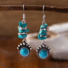 Wholesale Vintage turquoise decorative drop earrings