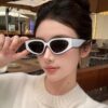 oly-3288fa4074dbb4ece29509a4487eed47 Wholesale Black and White Panda Double Color Sunglasses Ins Fashion Fragrant Style Internet Celebrity All-match Sunglasses for Women