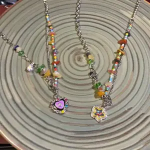 Wholesale Lady Sweet Heart Shape Flower Fish Tail Imitation Pearl Alloy Inlay Rhinestones Women's Necklace