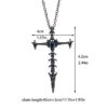 oly-32969d8f2d46665179623fe1544d87fd Wholesale Personalized Chiropractic Cross Necklace Couple's Hollow Retro Bones Dark Pendant Stereo Double-Sided Punk Necklace