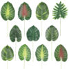 Wholesale Cross-border Artificial Simulated Green Plants, Interior Decoration, Taro Leaves, Green Plant Wall Aessories, Fake Leaves, Wedding Arrangements, Spring Rain Leaves