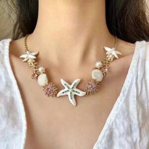 Starfish beaded necklace