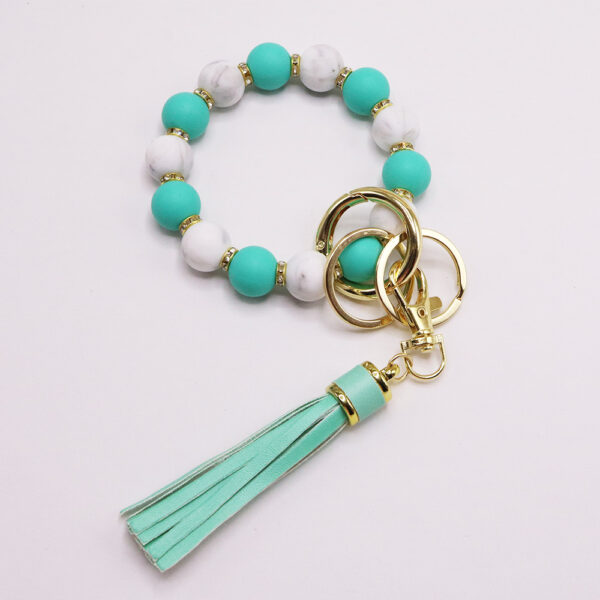 Wholesale Diamond-encrusted sunflower bracelet keychain