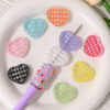 Wholesale Acrylic Heart Print Through-Hole Loose Beads OLY Exclusive