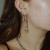 oly-32ba7ca1ed5e3d05ebf9d78efd41c46a Wholesale Spiny Mang Star Earrings Gothic Punk op Earrings Cute Alternative Hanging Ear Buckle Earrings