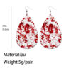 Wholesale Halloween funny PU leather earrings