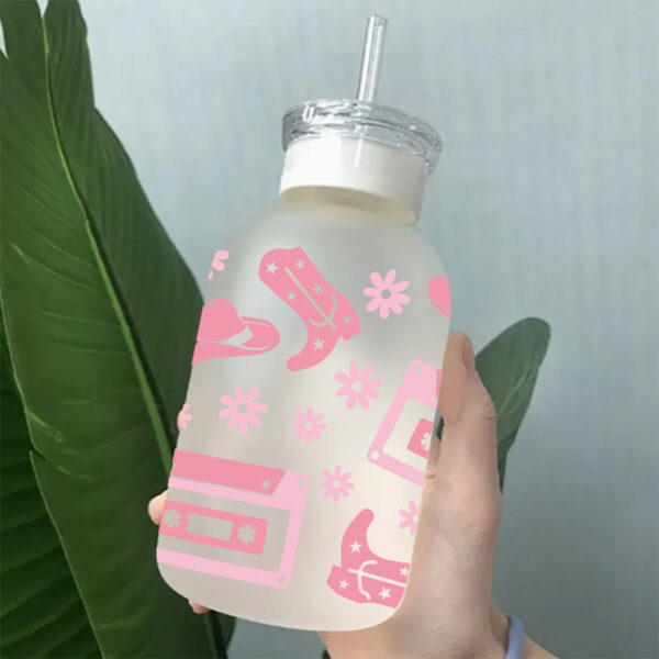 Wholesale UV transfer sticker glass crystal label Crystal sticker cross-border special sticker for 16oz glass cup 23cmX11cm