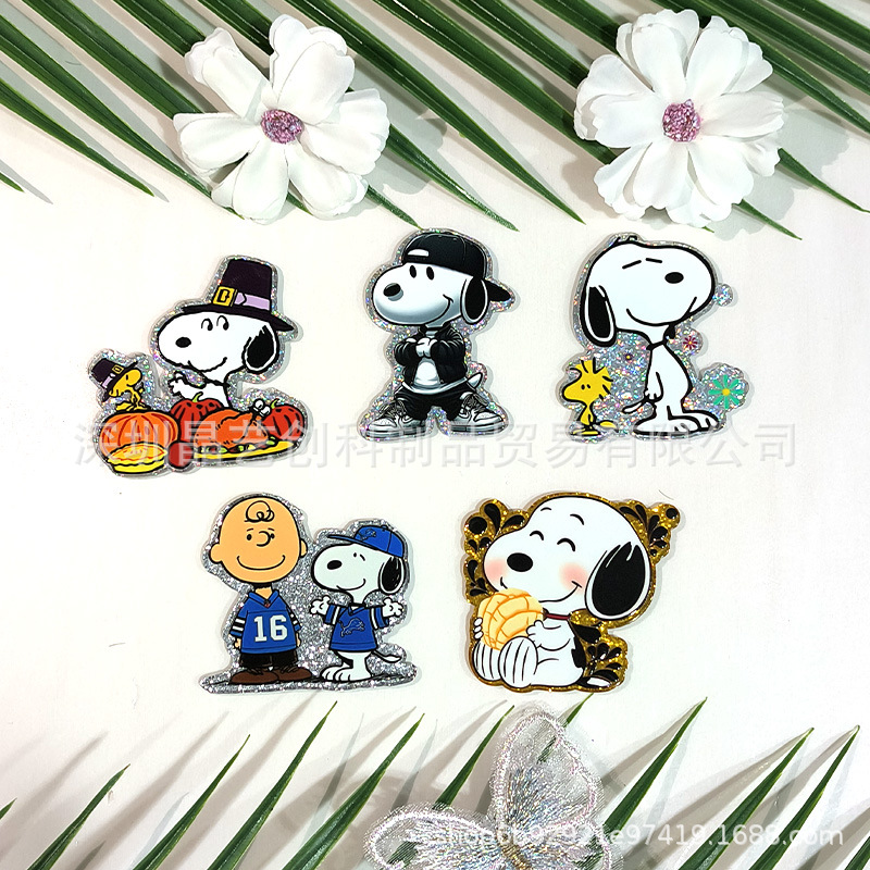 Wholesale Sequin Acrylic DIY Aessories-Dog Series