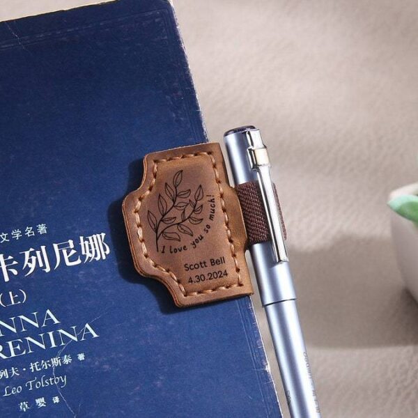 oly-32d3bd8407d7d3c2d2655133bd7f4d4a Wholesale Magnetic Bookmarks Can Holiday Gift Book Clips man made leather