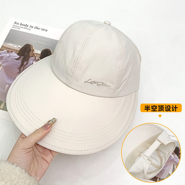 Wholesale Sunshade and Sunscreen Hat Women's Summer Oversized Brim Lightweight Breathable Quick-drying Duck Tongue Hat UV Protection Sun Hat