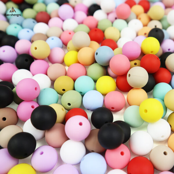 Wholesale Silicone round beads DIY handmade beads