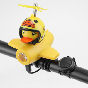 Airplane light with horn + big yellow duck helmet