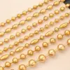 Wholesale Casual Simple Style Round Oval Solid Color 304 Stainless Steel 18K Gold Plated Bracelets In Bulk