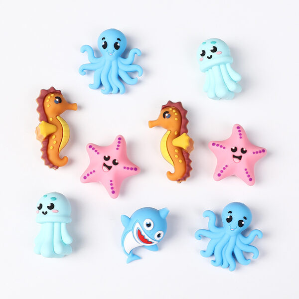 Wholesale Shark silicone beads