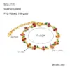 IG Style Cherry 304 Stainless Steel Bracelets In Bulk