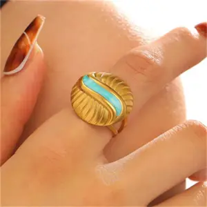 26 18K Real Gold Eyes A- 865 / Adjustable Opening / 1 Piece