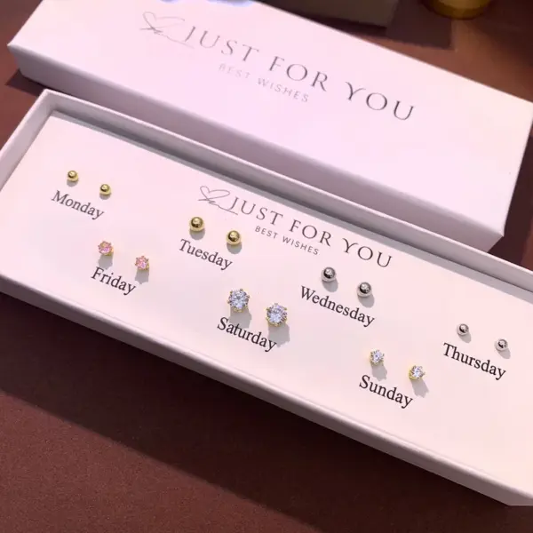 1 Set Cute Animal Sunflower Fruit Inlay Copper Artificial Pearls Zircon 14K Gold Plated Cartilage Earrings