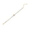 Copper 18K Gold Plated Simple Style Plating Inlay Water oplets Heart Shape Zircon Bracelets