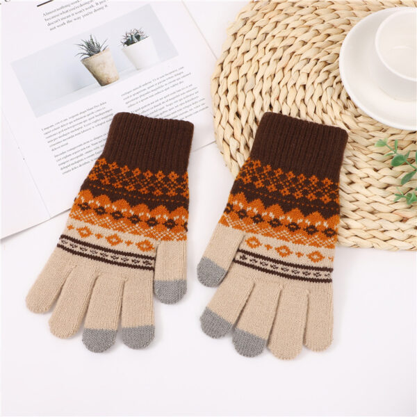 oly-3306920e112dcab4dbe563e448cfb960 Wholesale Thick and Warm Knitted Gloves with Velvet