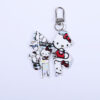 Wholesale 10pcs/pack Bow Print Tag Pendant DIY Keychain Pendant