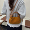 Wholesale Vintage Pleated Bucket Crossbody Bag