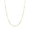 Real Gold Plated Solid Color 304 Stainless Steel Fashion Waterproof Non Tarnish Necklace