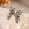 PVD Coated Real Gold Plated Butterfly 304 Stainless Steel Simple Style Classic Style Waterproof Non Tarnish Ear Studs