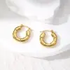Wholesale 1 Pair Vintage Style Simple Style Classic Style Geometric 201 Stainless Steel Earrings